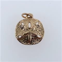 James Avery Sand Dollar 14K Yellow Gold Charm